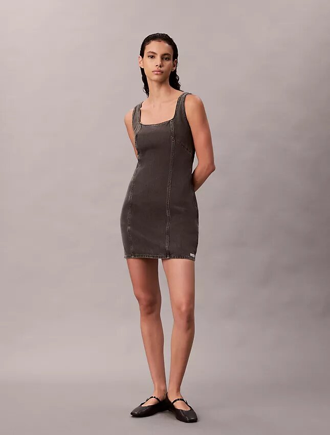 Rochie mini din denim Rochie mini din denim