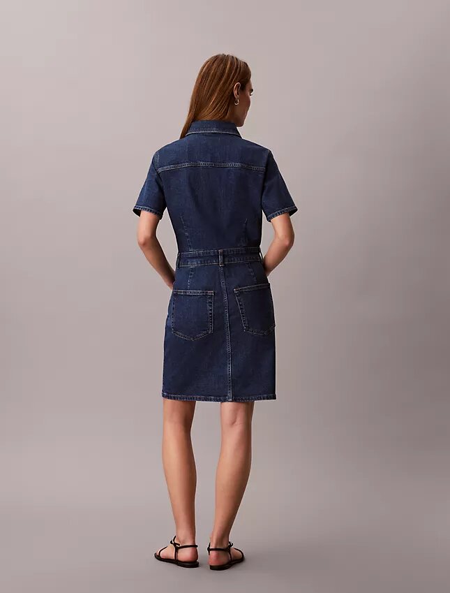 Rochie mini din denim Rochie mini din denim