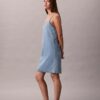 Rochie mini din denim cu bretele Rochie mini din denim cu bretele