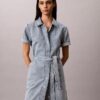Rochie mini din denim cu curele Rochie mini din denim cu curele