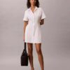 Rochie mini din poplin de bumbac Rochie mini din poplin de bumbac