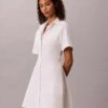 Rochie mini din poplin de bumbac Rochie mini din poplin de bumbac