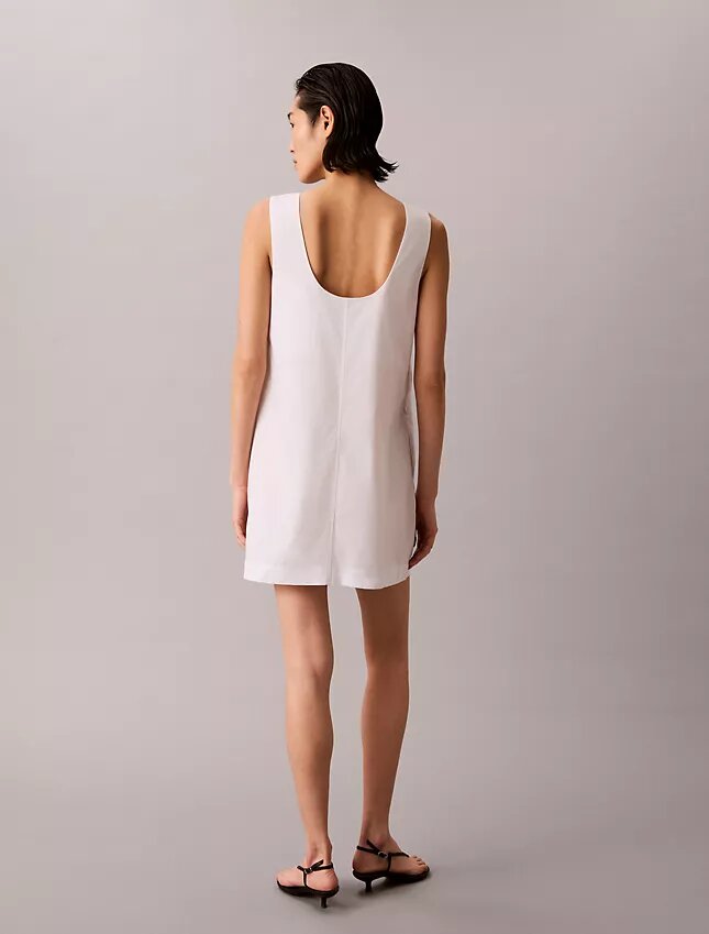 Rochie mini din poplin de bumbac Rochie mini din poplin de bumbac