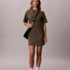 Rochie mini din tricot cu monogramă Rochie mini din tricot cu monogramă