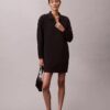 Rochie mini din tricou polo, cu croială lejeră Rochie mini din tricou polo, cu croială lejeră
