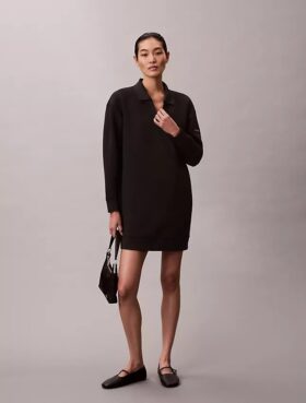 Rochie mini din tricou polo, cu croială lejeră
