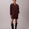 Rochie mini din tricou polo, cu croială lejeră Rochie mini din tricou polo, cu croială lejeră