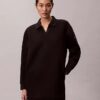 Rochie mini din tricou polo, cu croială lejeră Rochie mini din tricou polo, cu croială lejeră