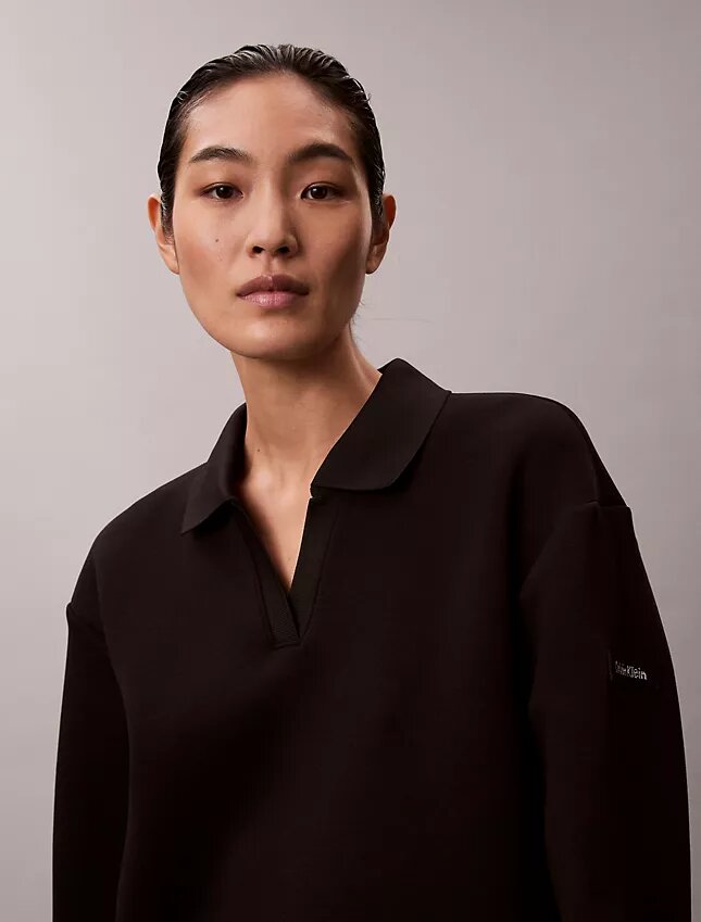 Rochie mini din tricou polo, cu croială lejeră Rochie mini din tricou polo, cu croială lejeră