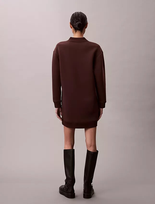 Rochie mini din tricou polo, cu croială lejeră Rochie mini din tricou polo, cu croială lejeră