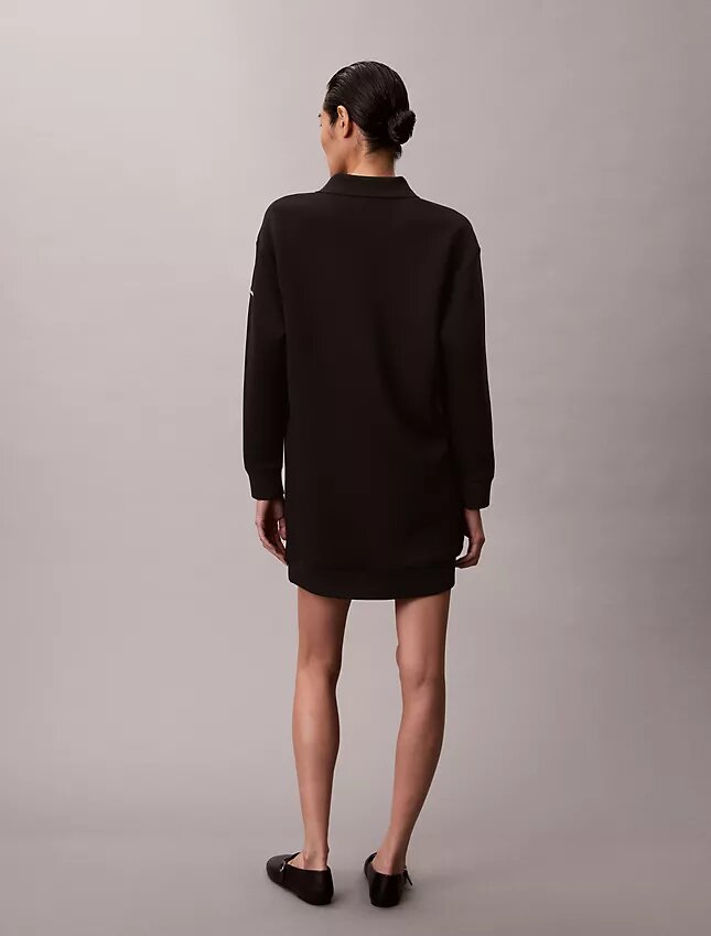 Rochie mini din tricou polo, cu croială lejeră Rochie mini din tricou polo, cu croială lejeră