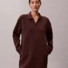 Rochie mini din tricou polo, cu croială lejeră Rochie mini din tricou polo, cu croială lejeră