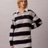 Rochie mini polo cu dungi universitare