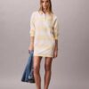 Rochie mini polo cu dungi Varsity Rochie mini polo cu dungi Varsity