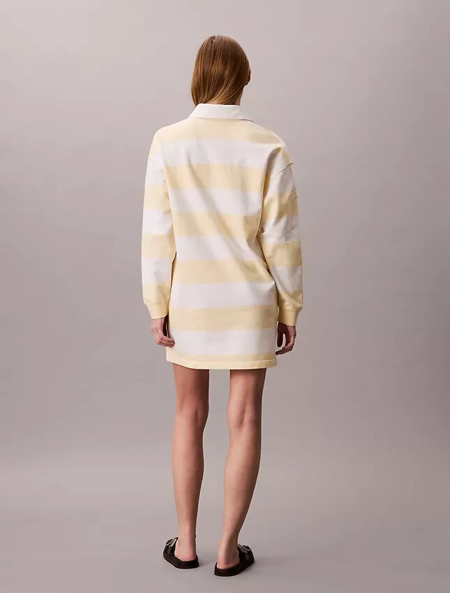 Rochie mini polo cu dungi Varsity Rochie mini polo cu dungi Varsity