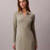 Rochie mini polo cu nervuri Monologo Rochie mini polo cu nervuri Monologo