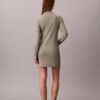 Rochie mini polo cu nervuri Monologo Rochie mini polo cu nervuri Monologo