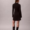 Rochie mini polo din bumbac cu guler în V