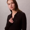 Rochie mini polo din bumbac cu guler în V