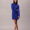 Rochie mini slim din țesătură fină