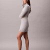 Rochie mini slim din țesătură fină