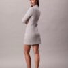 Rochie mini slim din țesătură fină