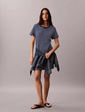 Rochie mini tip tricou cu Monogram