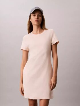 Rochie mini tip tricou cu Monogram