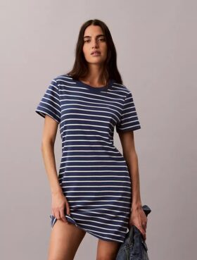 Rochie mini tip tricou cu Monogram