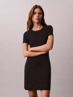 Rochie mini tip tricou cu Monogram
