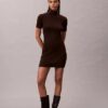 Rochie pulover din lână merino cu lurex
