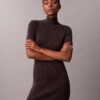 Rochie pulover din lână merino cu lurex Rochie pulover din lână merino cu lurex