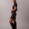 Rochie pulover din lână merino cu lurex Rochie pulover din lână merino cu lurex