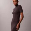 Rochie pulover din lână merino cu lurex Rochie pulover din lână merino cu lurex