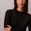 Rochie-pulover mini din amestec de lână merino și lurex Rochie-pulover mini din amestec de lână merino și lurex