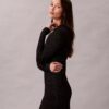Rochie-pulover mini din amestec de lână merino și lurex Rochie-pulover mini din amestec de lână merino și lurex