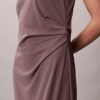 Rochie rafinată din jersey cu pliuri