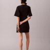 Rochie tip tricou cu logo și nervuri interlock Rochie tip tricou cu logo și nervuri interlock