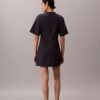 Rochie tip tricou cu logo și nervuri interlock Rochie tip tricou cu logo și nervuri interlock