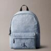 Rucsac din denim cu logo Monogram