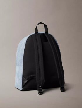 Rucsac din denim cu logo Monogram
