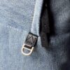 Rucsac din denim cu logo Monogram