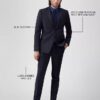 Sacou slim fit bleumarin Sacou slim fit bleumarin