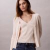 Set cardigan și maiou din bumbac cu nervuri Set cardigan și maiou din bumbac cu nervuri
