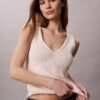 Set cardigan și maiou din bumbac cu nervuri Set cardigan și maiou din bumbac cu nervuri