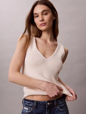 Set cardigan și maiou din bumbac cu nervuri