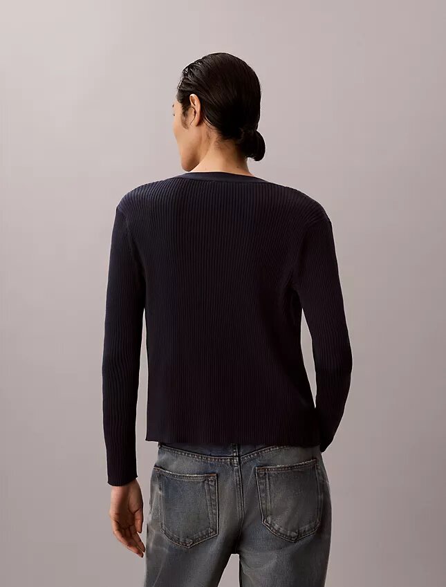 Set cardigan și maiou din bumbac cu nervuri Set cardigan și maiou din bumbac cu nervuri