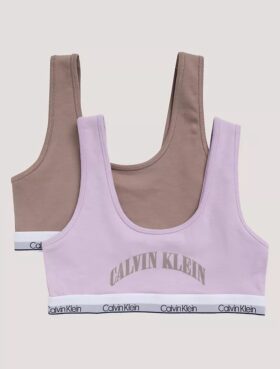 Set de 2 Bralette cu imprimeu grafic cu logo-ul arcului