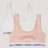 Set de 2 Bralette cu imprimeu grafic cu logo-ul arcului Set de 2 Bralette cu imprimeu grafic cu logo-ul arcului