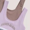 Set de 2 Bralette cu imprimeu grafic cu logo-ul arcului Set de 2 Bralette cu imprimeu grafic cu logo-ul arcului